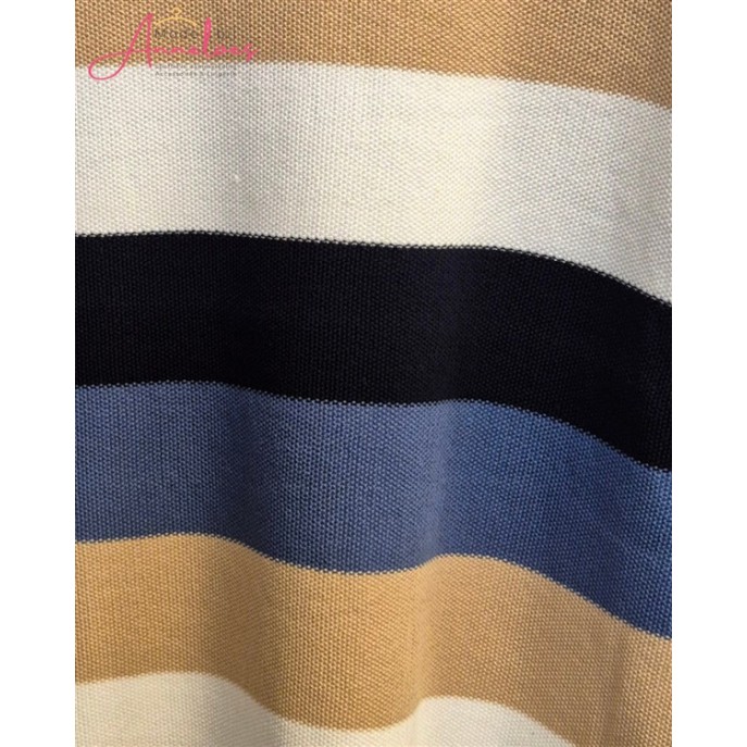 Blue Seven Pullover 248154 RH streep Blauw zand ecru